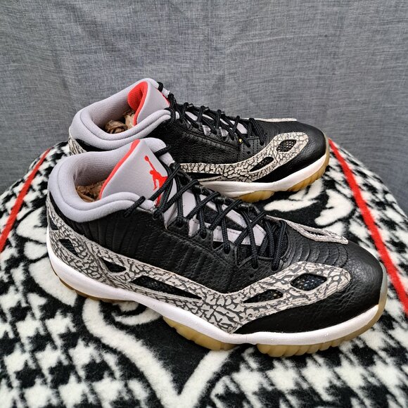 Nike Jordan 11 Low IE Black Cement 919712-006 Men's size 10.5 - Picture 2 of 12